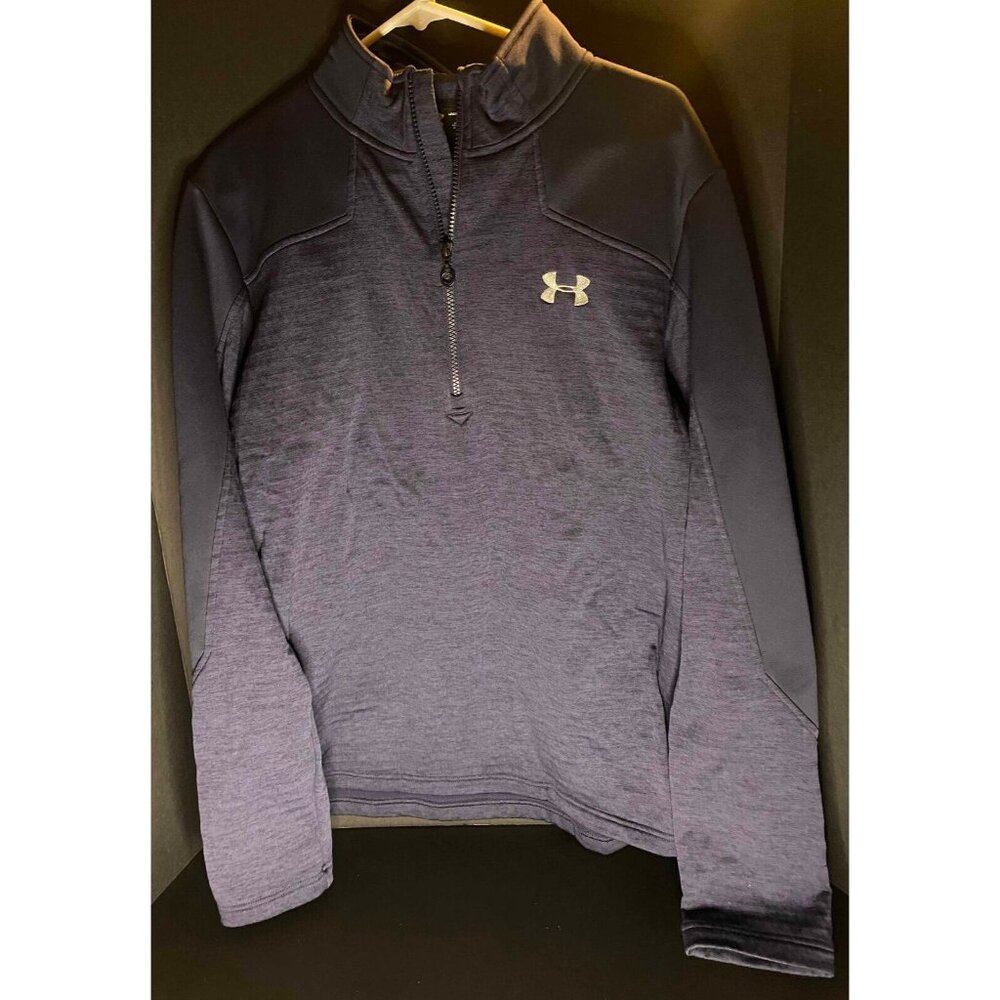 Under Armour UA Tech 1/2 Zip Long Sleeve Blue Mens L Pullover Sweater